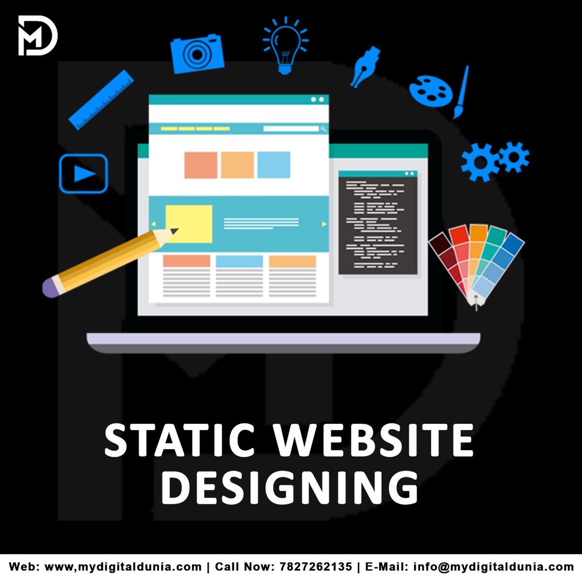 mydigialonline's tweet photo. We Design Static Website for your business portfolio and lead generation.

Visit our website: https://t.co/WRPz39Sn8M
Contact us: +91 7827262135

#MDD  #DigitalDunia #webdesign https://t.co/NRhx0GvIN1