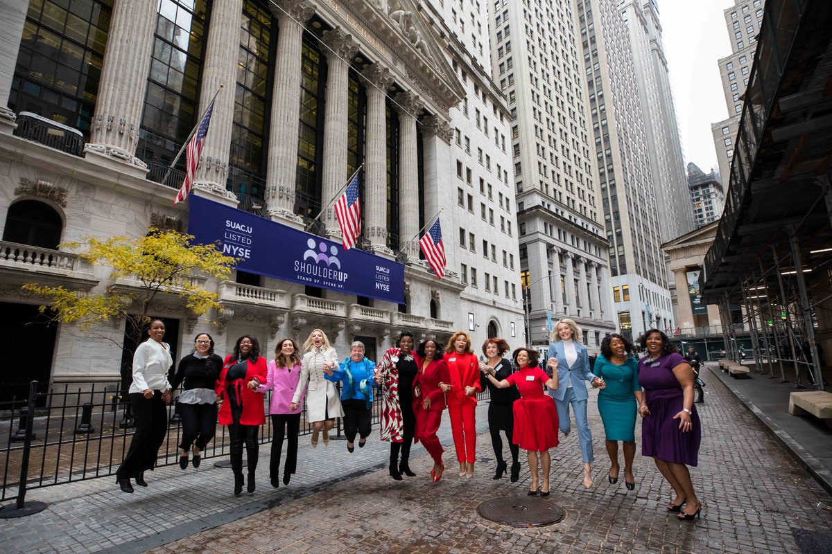 LCAndersonIntl's tweet photo. Honored to join fellow Board members @PhyllisNewhouse @Shawn365Henry @staceyabrams @mentoringwitht2 #VincentStewart @JBryantHowroyd at @NYSE  Stand up. Speak up. #ShoulderUp #cyber @IWFglobal @WomensForumNY @TheGCSP @VitalVoices @MuhlenbergAlum  https://t.co/MXQGhNQluX https://t.co/g3qa9b1bf3