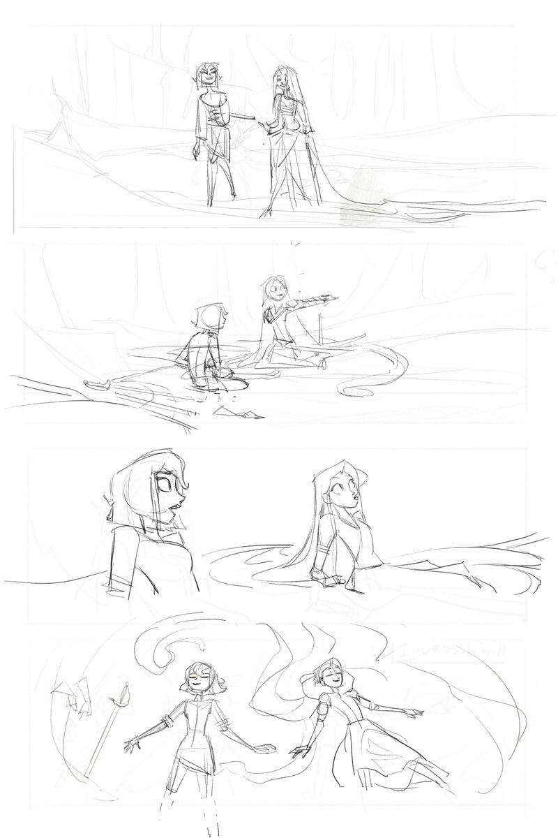 OH here's the later end page drafts!! some good faces on here 