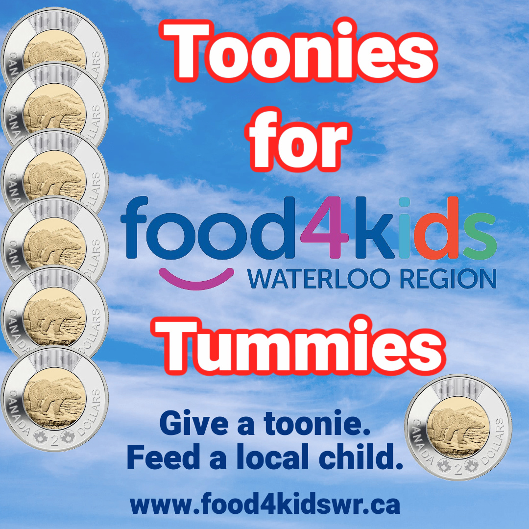 <a href="/wrdsb/">Waterloo Region DSB</a> This is exciting! 
<a href="/Food4KidsWR/">Food4KidsWR</a> is launching our inaugural Giving Tuesday event, "Toonies 4 Food4Kids Tummies" this November 30th. 
We have secondary &amp; elementary schools participating!  There is still time for your school to join in. Reply here and I'll get back to you