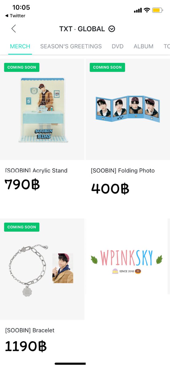 WPinksky's tweet photo. PRE 🎂 #SOOBIN'S BIRTHDAY PARTY MERCH

🪄 ราคาตามป้าย
📦 มัดจำได้ 50%
✈️ ส่งกลับแอร์ รวมภาษีแล้ว
✅ วอเลต / คนละครึ่ง (ย้ายโลมาหารร้านเท่านั้น) #WP_STUFF
📮ขนส่งเอกชน 40฿

#ตลาดนัดTXT #แผงลอยโมอา
#ตลาดนัดทีเร้ก #ตลาดนัดโมอา https://t.co/XUAXUBuG4K