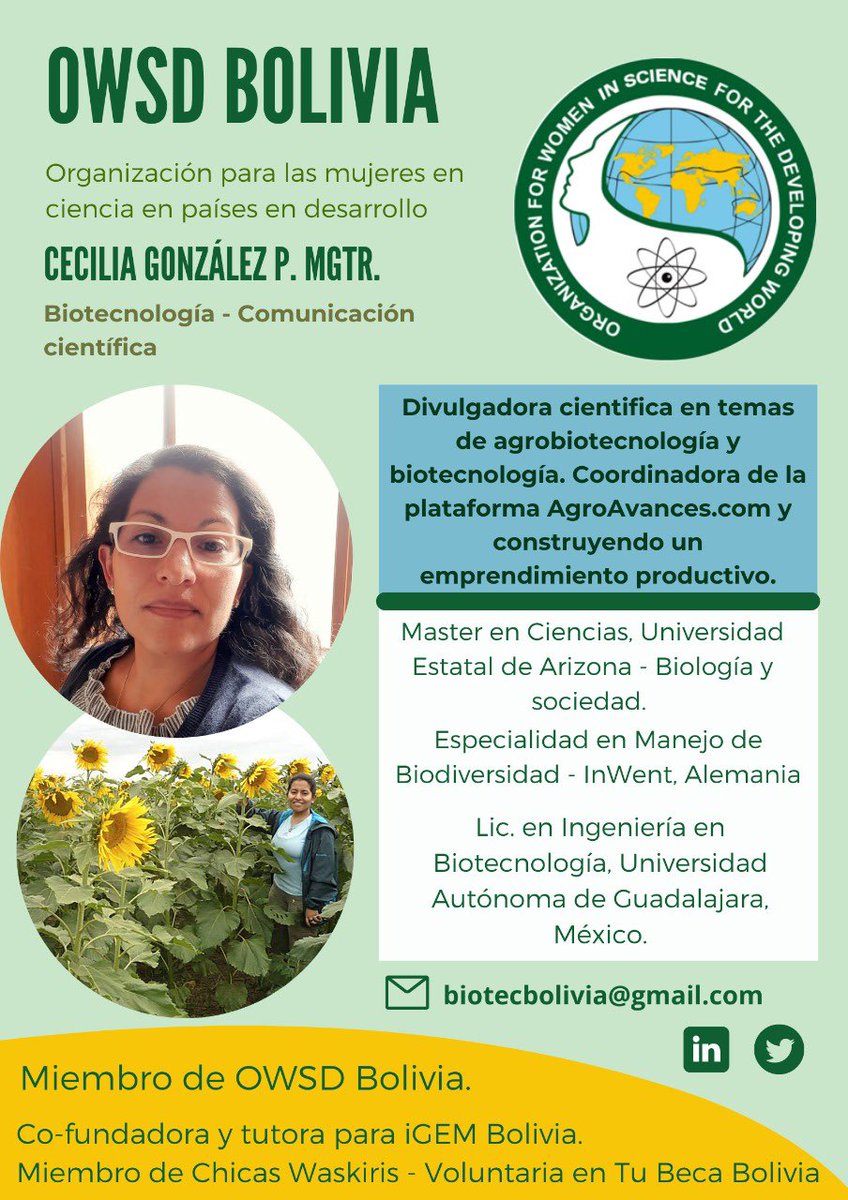 OWSD Bolivia tweet media