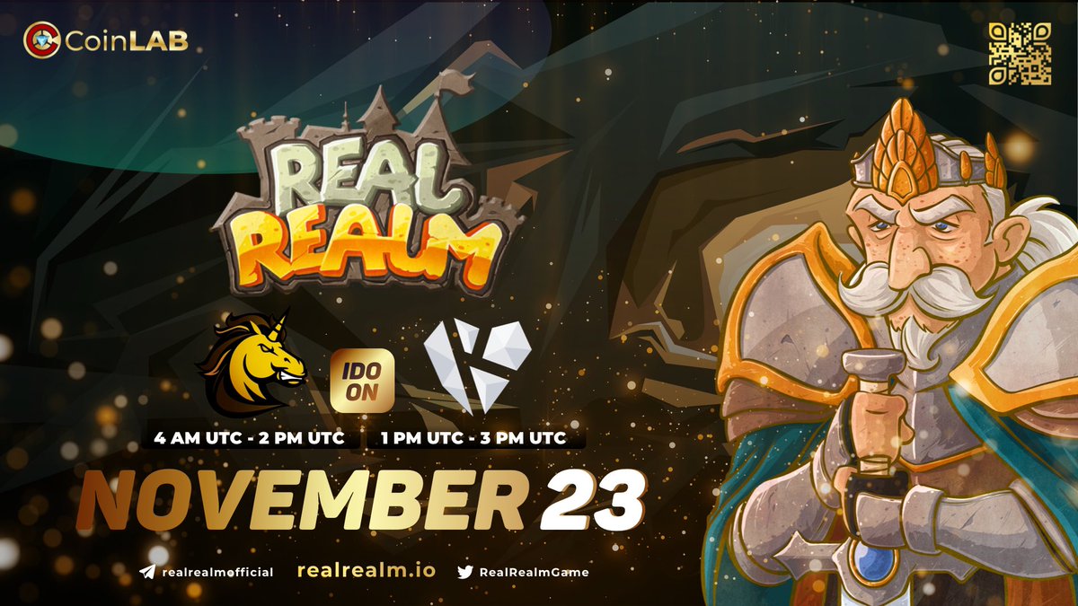 About half an hour to go to @RealRealmGame IDO on #BSCS. Congrats those who got in the whitelist. 
The IDO on #KAI will come next in 10 more hours!