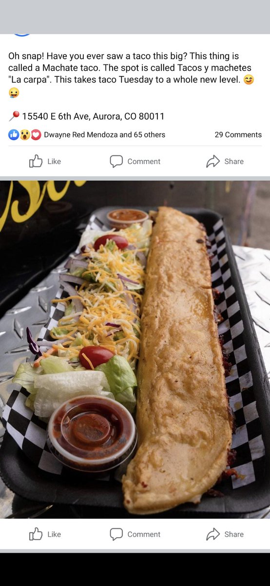 702DROID's tweet photo. @officialDannyT how you gonna let this place "try" and make a machete taco. You should show them all what a REAL MACHETE taco is. https://t.co/PR4Yne3wKS
