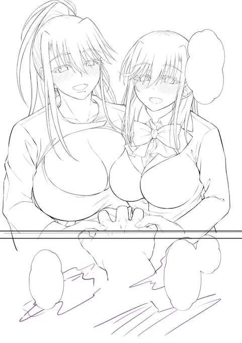 エリカとマリヤの完結編ようやく最後までネーム描き終えました。純愛(※朝凪先生語)です 