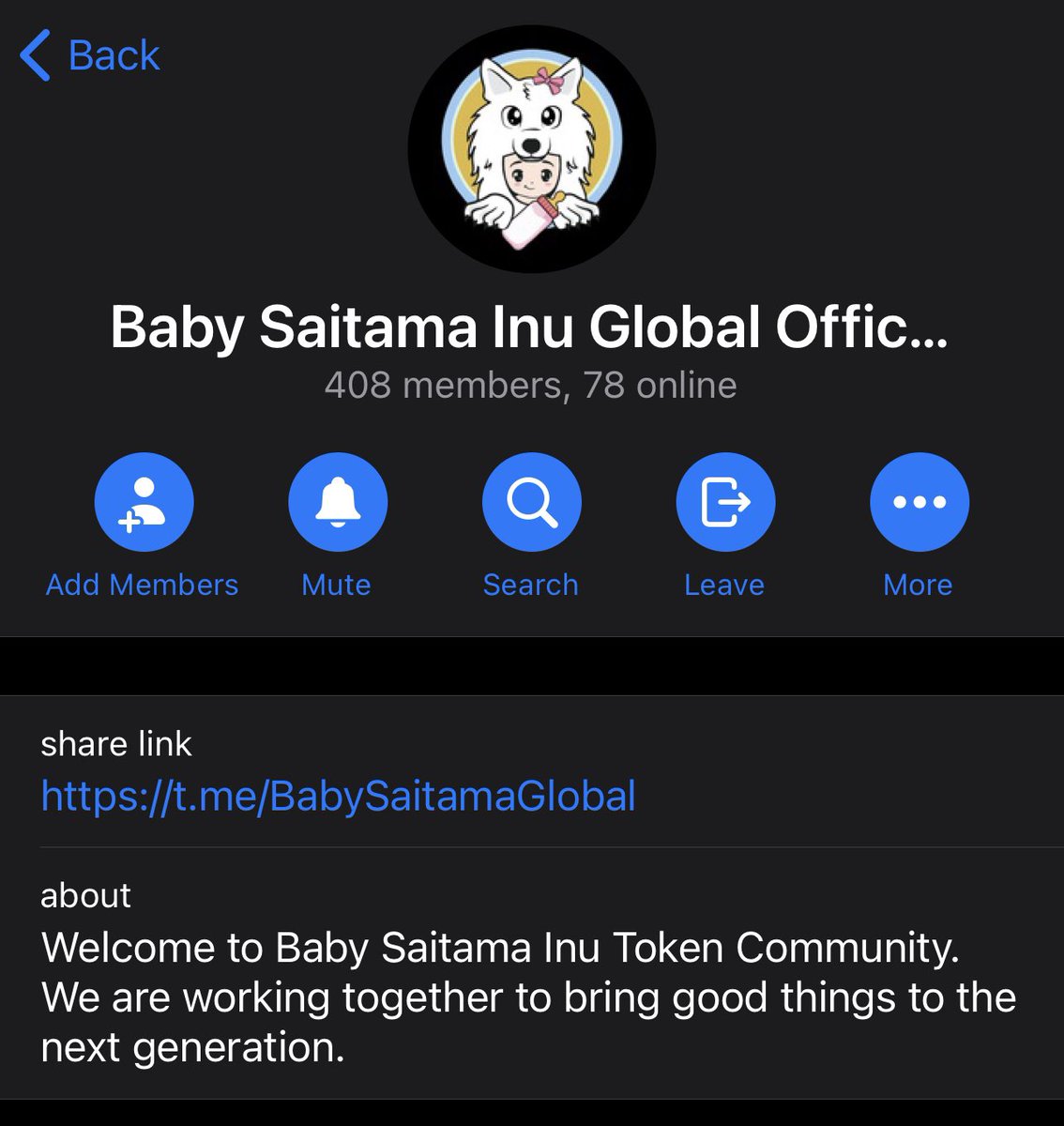 Hello all, please join our new telegram group. The old one will be muted and deactive due to many inactive accounts and bot attack. Thanks!
t.me/BabySaitamaGlo…
