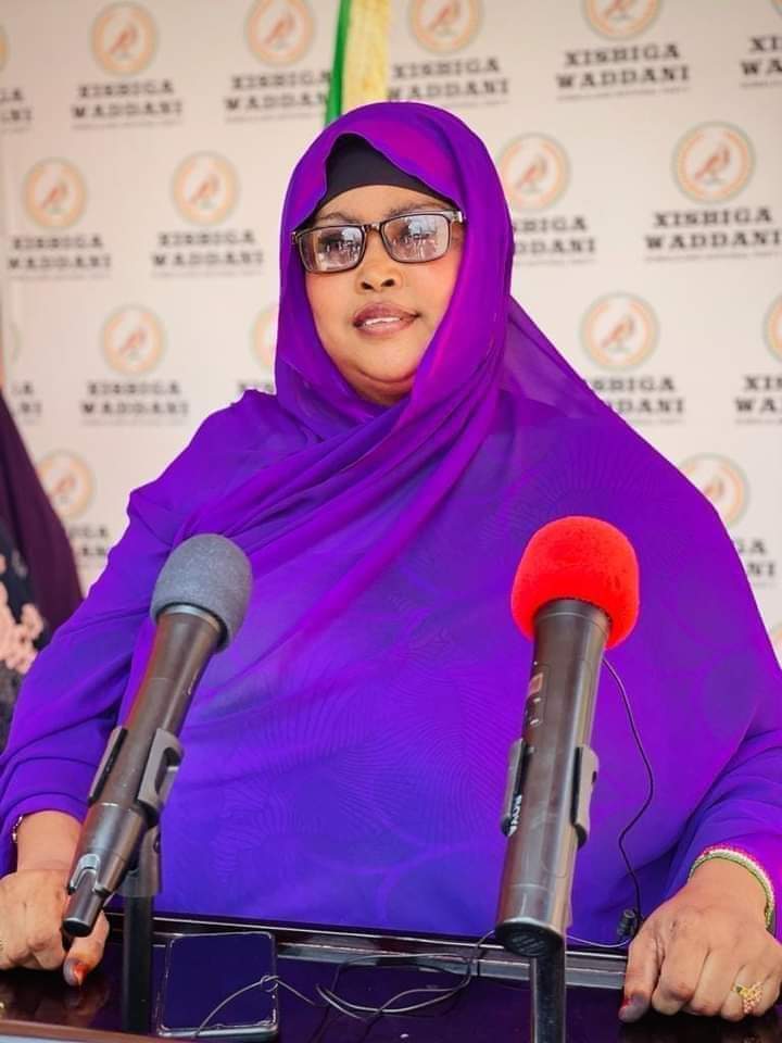 CPA_Horn's tweet photo. Milgo Mohamed Elmi is now the Acting Chairperson of @WaddaniP, she is the first women to hold that position. Congratulation. There are more active women in three political parties, they deserve to be included the leadership of the parties https://t.co/NxCx8G8GJO