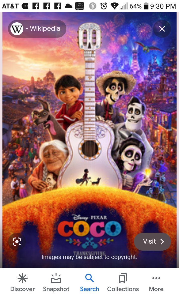 davidmarchie's tweet photo. Happy 4th Anniversary of @Disney / @Pixar's Coco 🎉🎵 it was seen and released in Theaters in November 22, 2017 ❤🎊🇮🇹🎶

I remember seeing this movie in Cinco de Mayo back on 2018 and I love Miguel is becoming an accomplished musician. #Coco #OnThisDay https://t.co/XBwQS5o4Zt