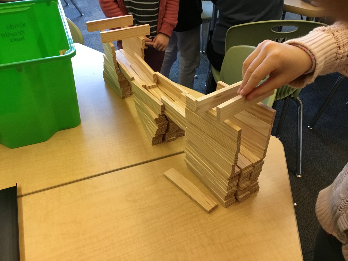 RBELibraryLC's tweet photo. Grade 2's are learning all about ADST mindset in the Library Learning Commons here at RBE. Most recently, we've taken on some structure building challenges as we learn about architecture and building. #iggypeckarchitect #thetallestreehouse #ADSTinthelibrary #collaboration https://t.co/F5XYmHNY0A