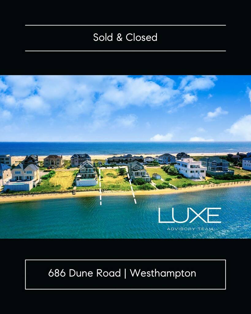 This perfect Bayfront piece finally closed today. We can’t wait to see what our buyer build there!  #Westhampton #DuneRoad #Land #AntonioBottero #LuxeAdvisoryTeam #686DuneRoad •
•
•
•
•
#sold #realtor #realestateagent #sell #architecture #realestateinvesting #entrepreneu…
