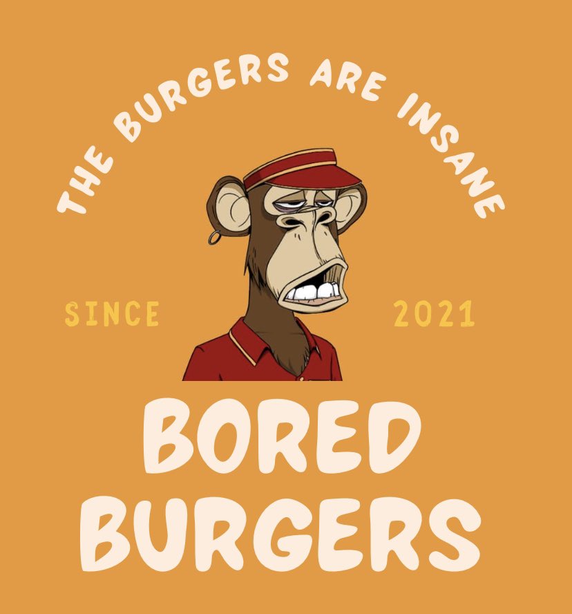 SlabberDan's tweet photo. Would you eat here? Free food for holders.
Whatโs on the menu?
Double Bored Brisket & Cheese
Small Grin with Solid Gold fries
Bored special with M2 serum
Sothebyโs Bundle Meal Deal
Clean 4T (veg/vegan)
What else?
Watch out @McDonalds ๐
#Serviceape #BAYC #MAYC #BAKC https://t.co/7dmgM0rlR7