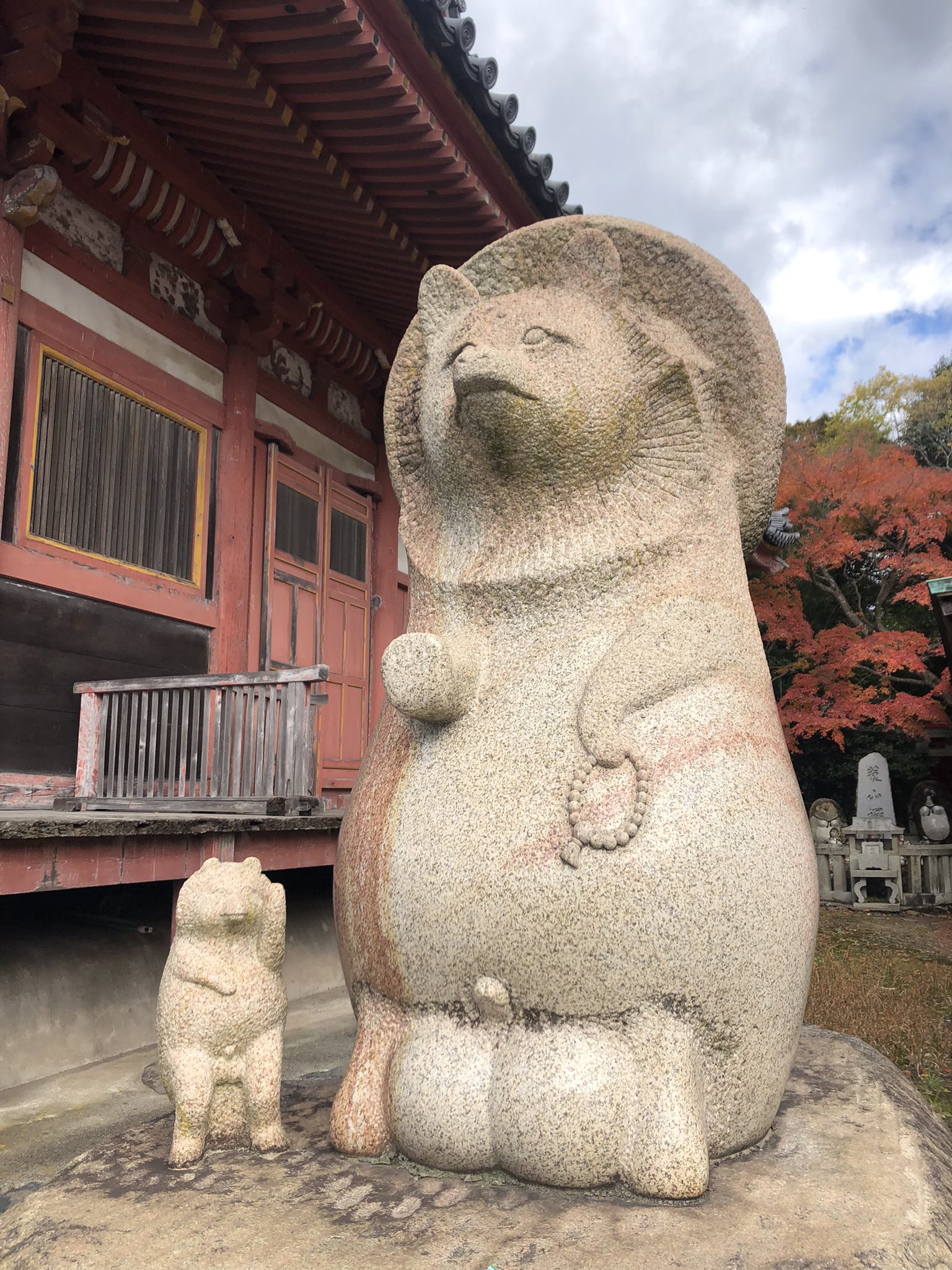 はるたぬ En Twitter 屋島のたぬきにご挨拶 太三郎狸は日本三名狸のすごいたぬき はるたぬ旅 T Co 5fqsesvrul Twitter