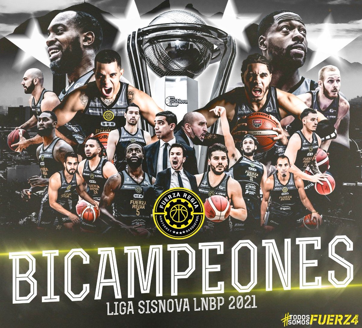 ¡SOMOS HISTÓRICOS! 💪🏻

Fuerza Regia se proclama Bicampeón de la <a href="/LNBPoficial/">Liga Caliente.mx LNBP</a> 🏆🏆 

¡Lo conseguimos juntos y con Fuerza! 👊🏻