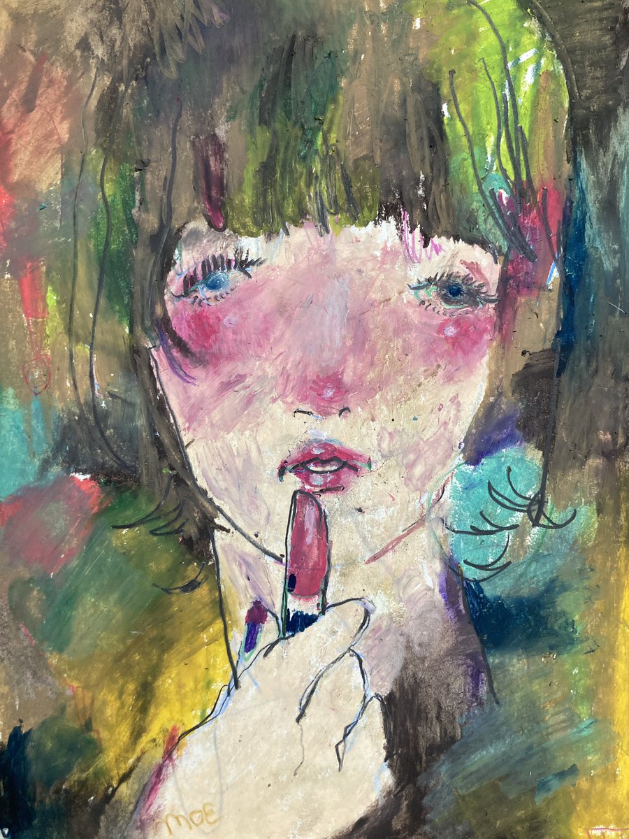 ankoronic's tweet photo. わたしは絵を描くことが楽しくて仕方ないので、何があっても途中でくじけても、死ぬまで絵を描くことを辞めないと思う。
『make』2021クレパス https://t.co/aDDqQjPYWp