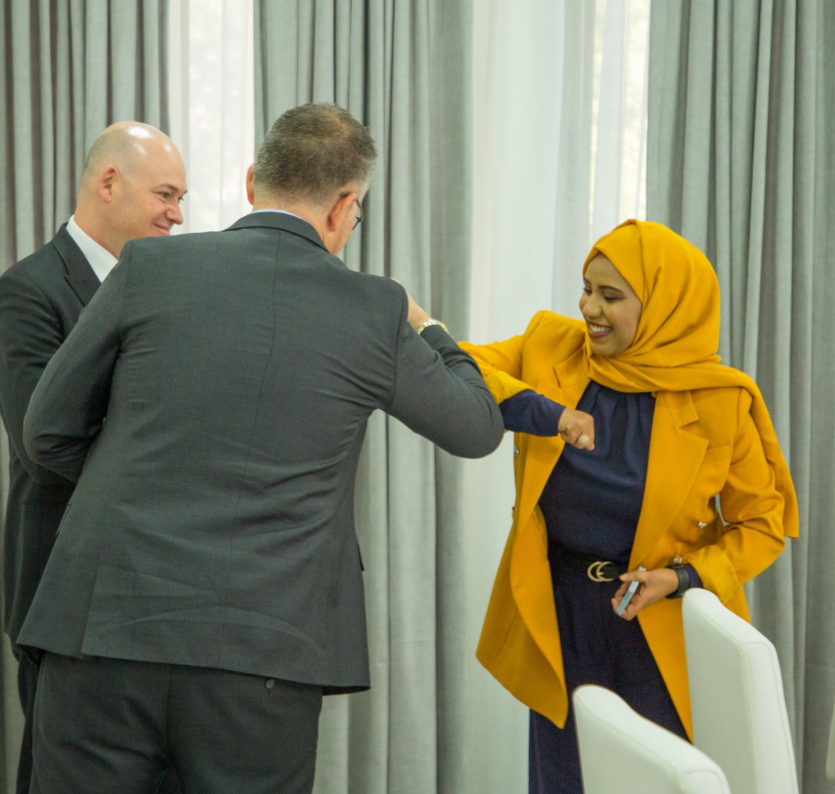 SafaricomET's tweet photo. Our leadership team held a discussion with H.E @HuriaMinT , State Minister of @MinistryofInno2 on our commercial launch preparations and our dedication to support Ethiopia's National Digital transformation agenda. https://t.co/tkQWb9IE6d