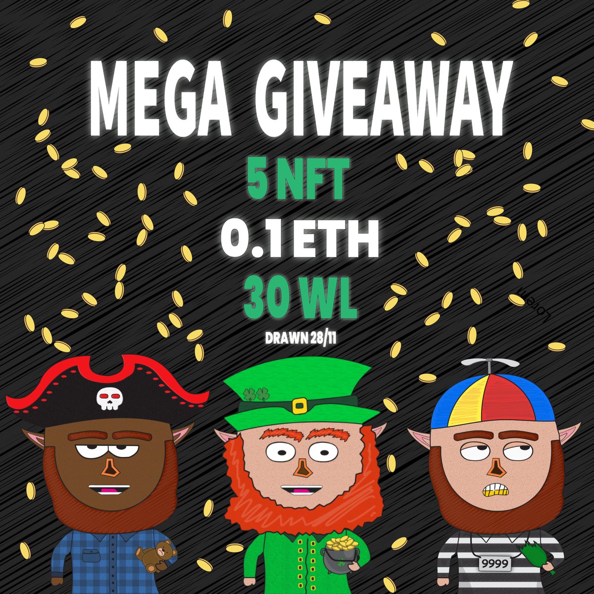 johnbrody121's tweet photo. 🎉@LuckyLepsNFT GIVEAWAY🎉
 
Introducing crypto’s Largest NFT Lottery 🚀
$3+ mil. 250 winners. 31/12/21
All code verifiable

To enter:
1️⃣ Like, RT and follow @LuckyLepsNFT
2️⃣ Join our Discord https://t.co/ZkLUr9FEqi
3️⃣ Tag a friend for an extra entry 😜
 
Winners announced 28/11 https://t.co/EMoz7KELSA