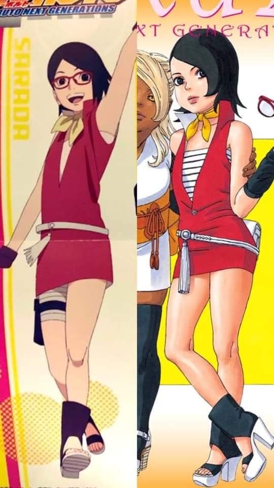 skrrlett  Playing TOTK on X: Studio Peirrot's take on Sarada's Manga  outfit is so much better fr fr ♥️ #sarada #saradauchiha #BORUTO   / X