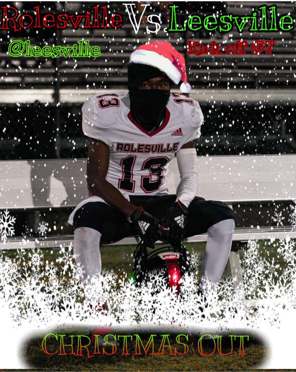 Riot_Rolesville's tweet image. ROUND 4 11/26 @LEESVILLE 
ROLESVILLE VS. LEESVILLE 
KICKOFF @7 
Tailgate TBD 
CHRISTMAS OUT!!🎄🎅🏼
WE NEED EVERYONE OUT THERE FRIDAY 
ITS BIG GAME 👀👀👀 
📸@iknowjacksports 
#BeatTheLions #LetsRole #Round4