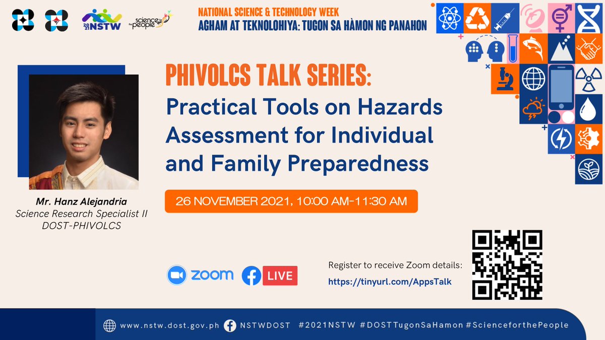 phivolcs_dost's tweet photo. #FreeWebinarSeries
We invite you to attend the PHIVOLCS Talk Series on Nov 24-26, 2021.
Topics:
Volcano Monitoring - https://t.co/ocvcBiPT0p Earthquake Scenarios - https://t.co/jG35wgccJy Hazard Assessment Tools - https://t.co/B1hx1UZp0F
See you there!
#2021NSTW https://t.co/WzIq7zvQlk