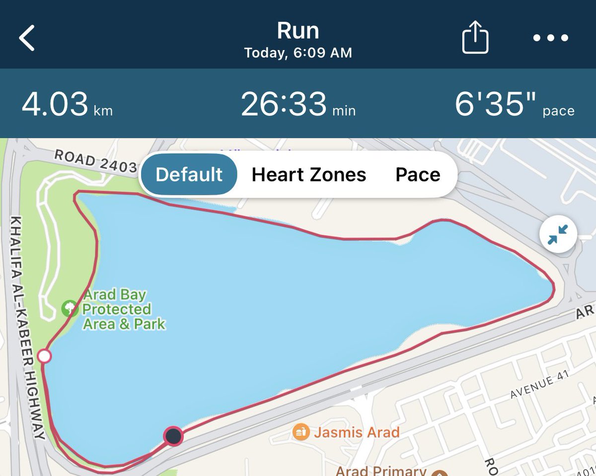 SumayaAJ's tweet photo. Rise and Run. Another new record, yes it is a 2 secs improvement from 6’37/km avg pace to 6’35” but lemme tell ya those two seconds in front of a microwave are like forever so I’ll take it 💪 #4krun #sunriseruns https://t.co/QRsOdMZTW2