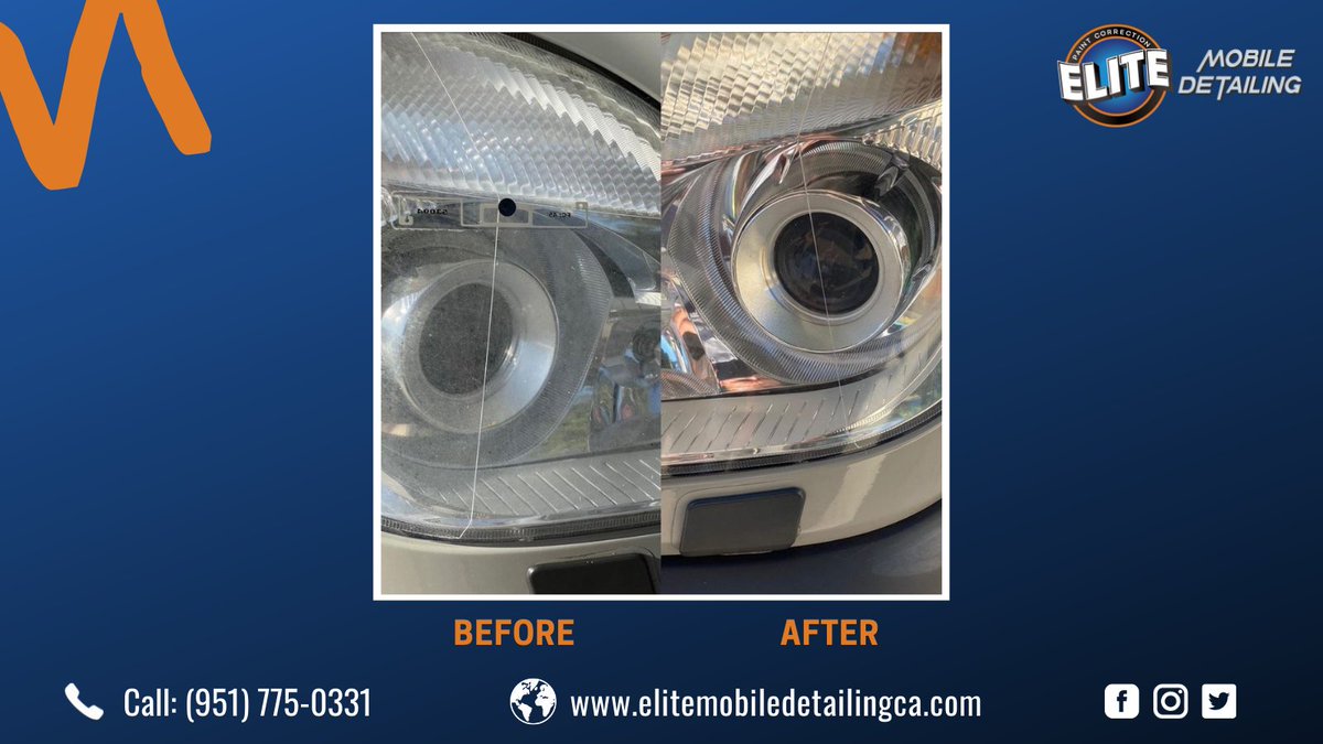 EliteMobileca's tweet photo. #VehicleHeadlightRestoration In Murrieta

➫ Our vehicle headlight restoration process is simple and effective enough to deal with your aged headlight lenses.

👉See, More Information Here-> https://t.co/6gwOZPeL25
☎️: (951) 775-0331

#elitemobiledetailingca https://t.co/ZS6Orxkpqg