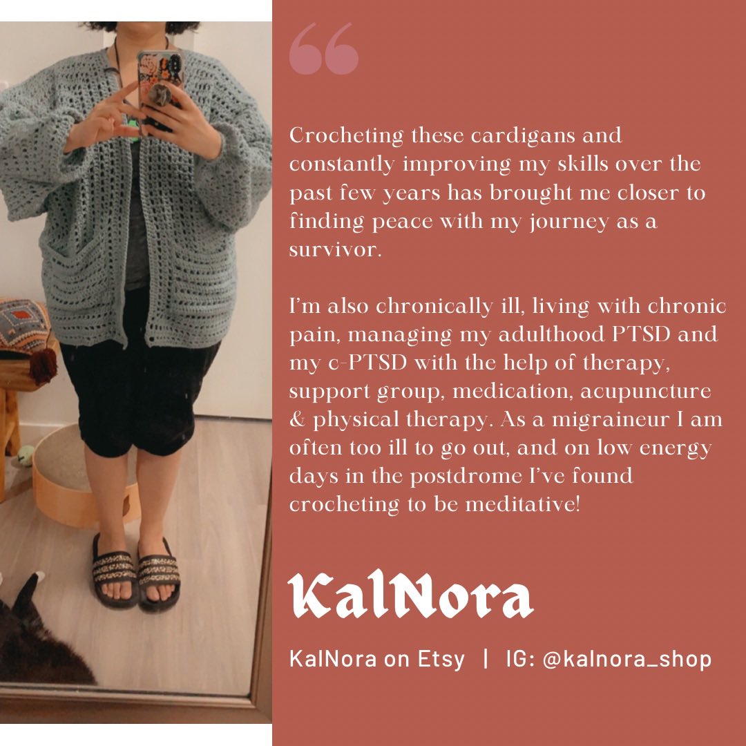 nakaligtas's tweet photo. I have an Etsy shop for my crocheted cardigans!

TW: SA, IPV, PTSD mentioned

I’m still unemployed &amp; supporting my disabled mom.

Pls boost this so more ppl will see my shop! Only shipping w/in US atm. More listings coming soon!

IG: kalnora_shop

https://t.co/QVkzX1vxIw https://t.co/gdQPsyEphY