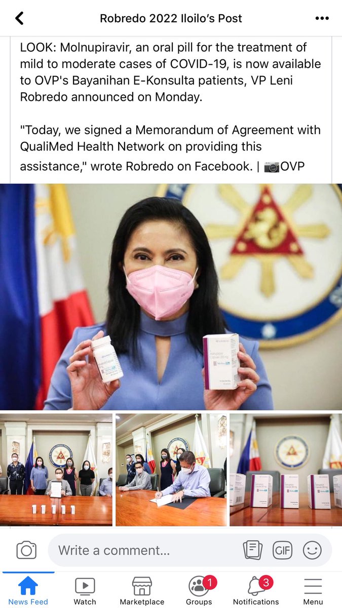 hankerholistics's tweet photo. YES! Mother’s knows BEST! 
Oral Pill for Mild to Moderate Covid Cases!  

#LeniRobredo2022 
#Kakampinks 
#LENIKIKO https://t.co/ppPO3fimkM