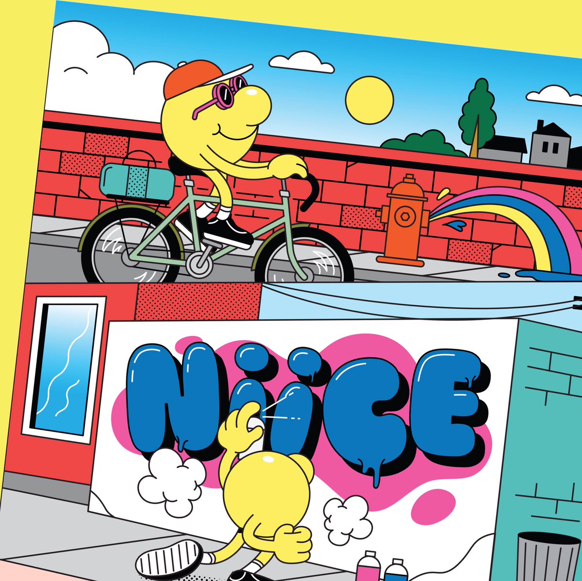 mahdialbart's tweet image. Illustration poster i did few months back 🌈