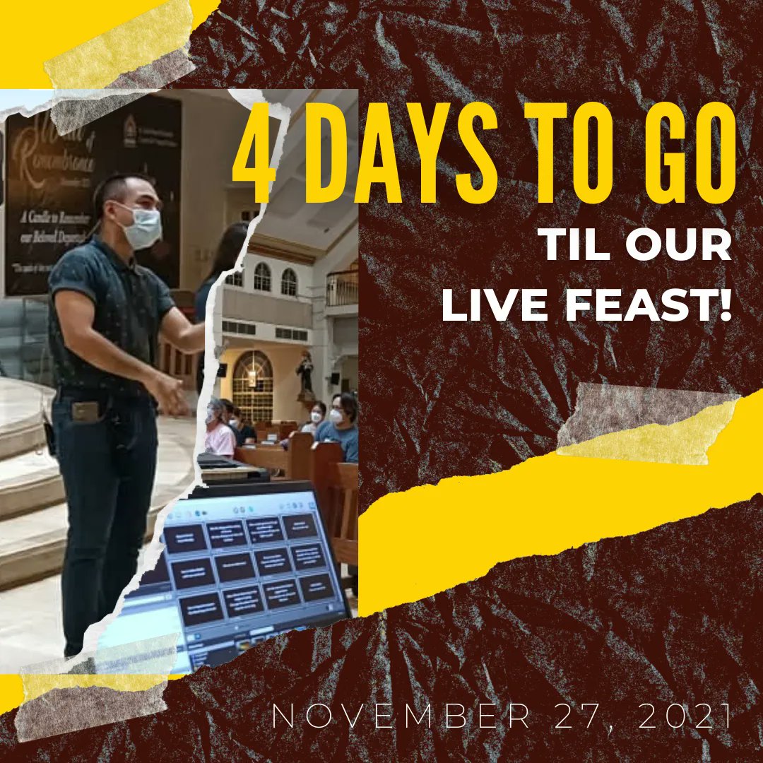 thefeastsram's tweet photo. 4 days to go 'til our LIVE Feast!

ONLINE REGISTRATION is now open. Only fully vaccinated guests will be accommodated.

🔗 https://t.co/W5ehNwrt65

#FeastLagunaDistrict
#SoLoved
#FeastSolenadNuvali https://t.co/tf9R00rdEO