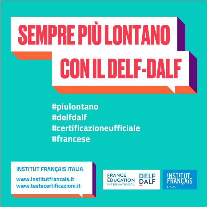 Cerchi nuove opportunità per andare sempre più lontano? 🚀 Valorizza le tue competenze in francese grazie al DELF-DALF! Iscriviti entro il 10 dicembre 2021, per partecipare alla sessione di Febbraio 2022. 
👉swll.to/607R1pb

#InstitutfrancaisItalia #delfdalf
