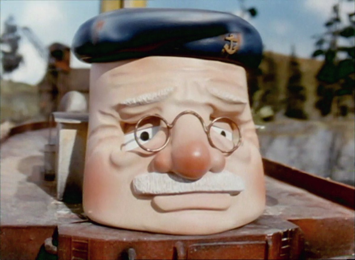 HistoryTugs's tweet photo. According to the shooting script, Old Rusty was meant to appear in “Trapped”. As seen below, a closeup of him does seem to utilize footage taken on the Up River set, likely from said unused Trapped scene. https://t.co/T0vRXKLewT