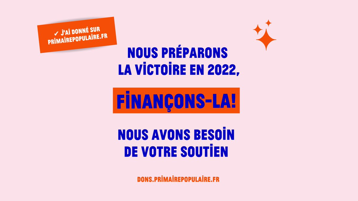 VictoiresPop's tweet photo. 🚨 La démocratie a un prix, finançons-la !
🗓 D'ici le 5 décembre, la #PrimairePopulaire doit réunir 100 000€ et nous avons besoin de votre aide pour récolter les 17 000€ restants !
Si vous en avez les moyens : https://t.co/bs4El5HjQK
1/2 ⤵ https://t.co/F1EIRJGIIf