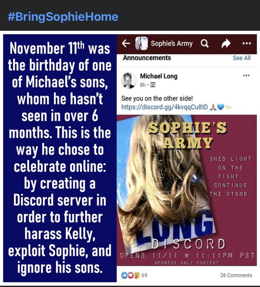 VerigoKennLove's tweet photo. What type of father would sell his child(ren) private info online, with varying pay scales? Really Michael? Why is this still being allowed? #BringSophieHome #MissingInTX #MichaelLong #parentalkidnapping #parentalAbduction @collincountyda @CACCollinCounty Is this lawful? https://t.co/BnhLSEidwD