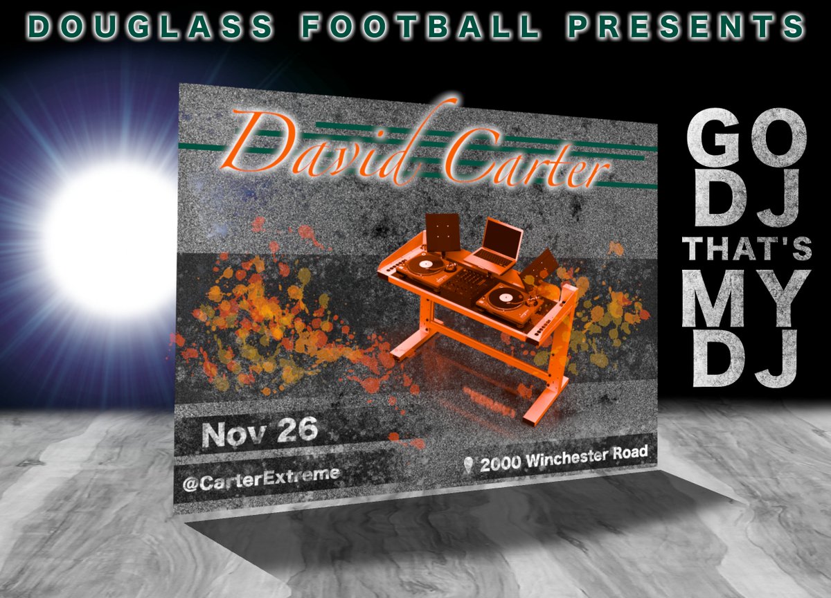 BREAKING: David Carter will DJ on Friday #turnup #OneNightOnly #noexcuses
<a href="/FDHSacademies/">Academies of FDHS</a> <a href="/principaldiaz/">Lester Diaz</a> <a href="/FDHSATHLETICS/">Douglass High School Athletics</a> <a href="/coachnatemcpeek/">Nathan Mcpeek</a> <a href="/CarterExtreme/">Carter Extreme</a>