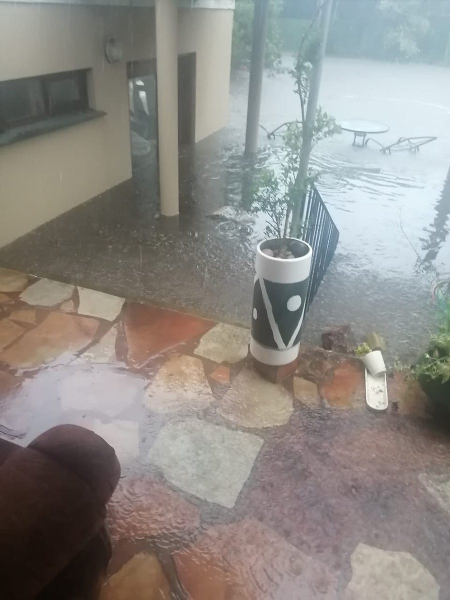 What a day... our day started with a frantic phonecall for help from a lady with her property totally flooded and the water lapping at her doorstep. We immediately rendered assistance and spent the next 4 hours pumping water out of her backyard, entertainment area and garage.