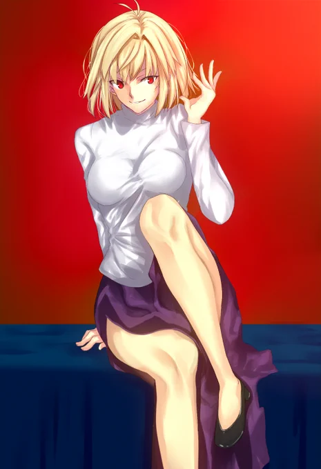 せっかくなんでこっちにも脱いでもらいました。
でもワイはストッキング派なんやなって 