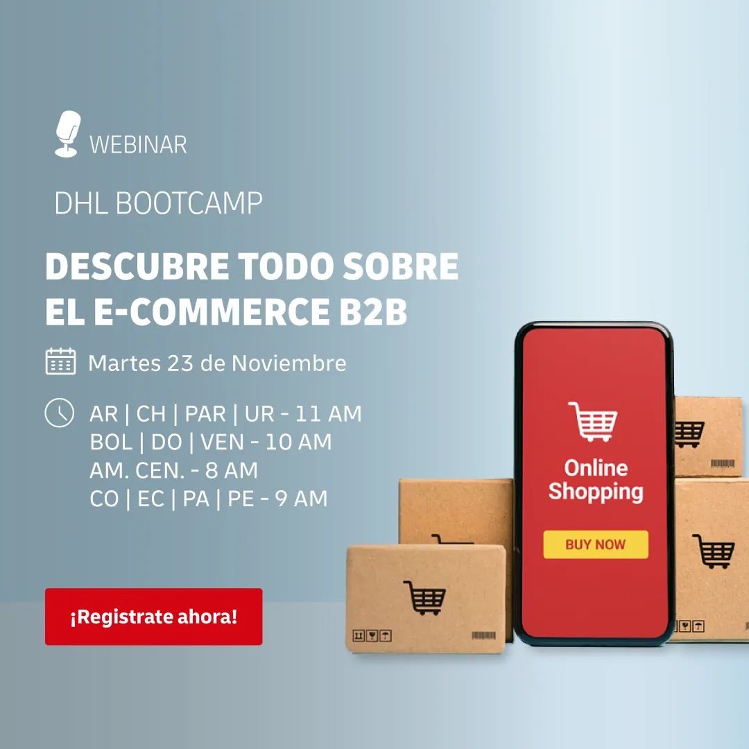 tnmlatam's tweet photo. Participa en el Webinar con DHL y descubre cómo abordar con éxito el mercado desde el segmento B2B y B2C desde la perspectiva de una marca emprendedora.

MARTES 23 DE NOVIEMBRE @ 8AM CEN.

Inscríbete en:
https://t.co/QcyNv1mLRa https://t.co/a3xxEy0PSo