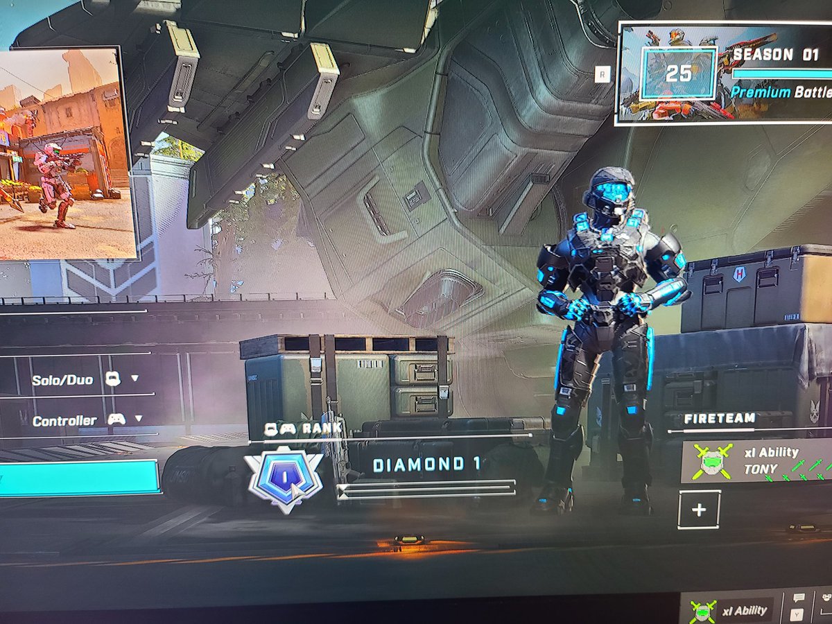 xI_Ability's tweet photo. Whenever you're just built different for placement games and rank one off top rank.  Like hello? @Halo https://t.co/OTIp268yhD