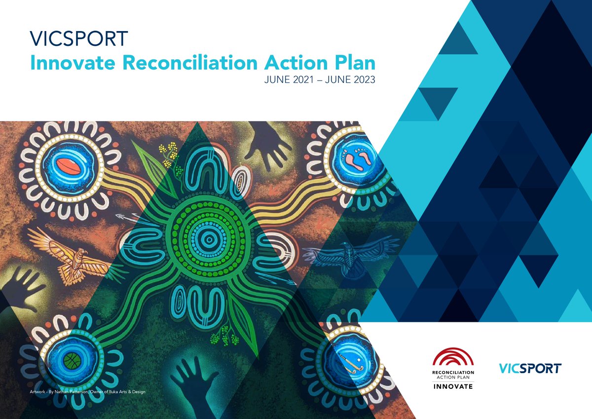 Launched at today's 2021 AGM &amp; Member Panel by CEO Lisa Hasker and Kyle Vander-Kuyp, Vicsport's Reconciliation Action Plan is available to view and download here: bit.ly/3CKbFcK