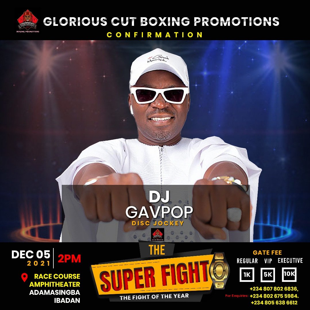 AbimbolaLameed's tweet photo. Music will flow; fans will cheer, while boxers will be on the ring like the gladiators of #batiatus 

The super gloves at #thesuperfight 
#BoxingNews #boxing #superfeatherweight 
#EGesports https://t.co/pMRWb5GyNt