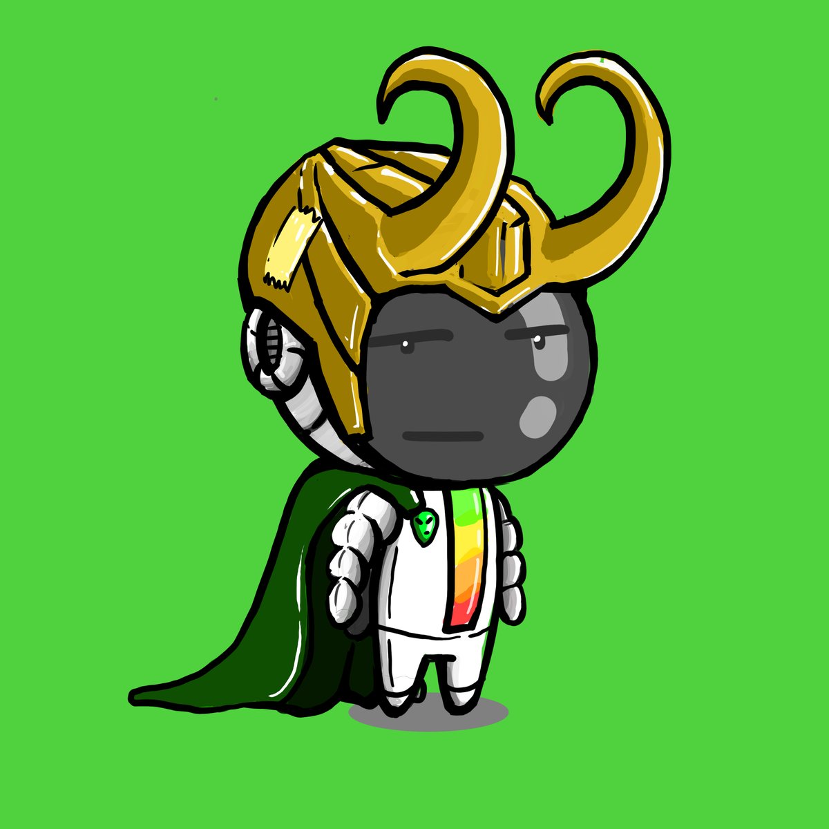 DC84_NFT's tweet photo. #0001 Pretend to be Loki.
#loki #NFTs #HamYu #deadfish https://t.co/zsvGUkdOCx