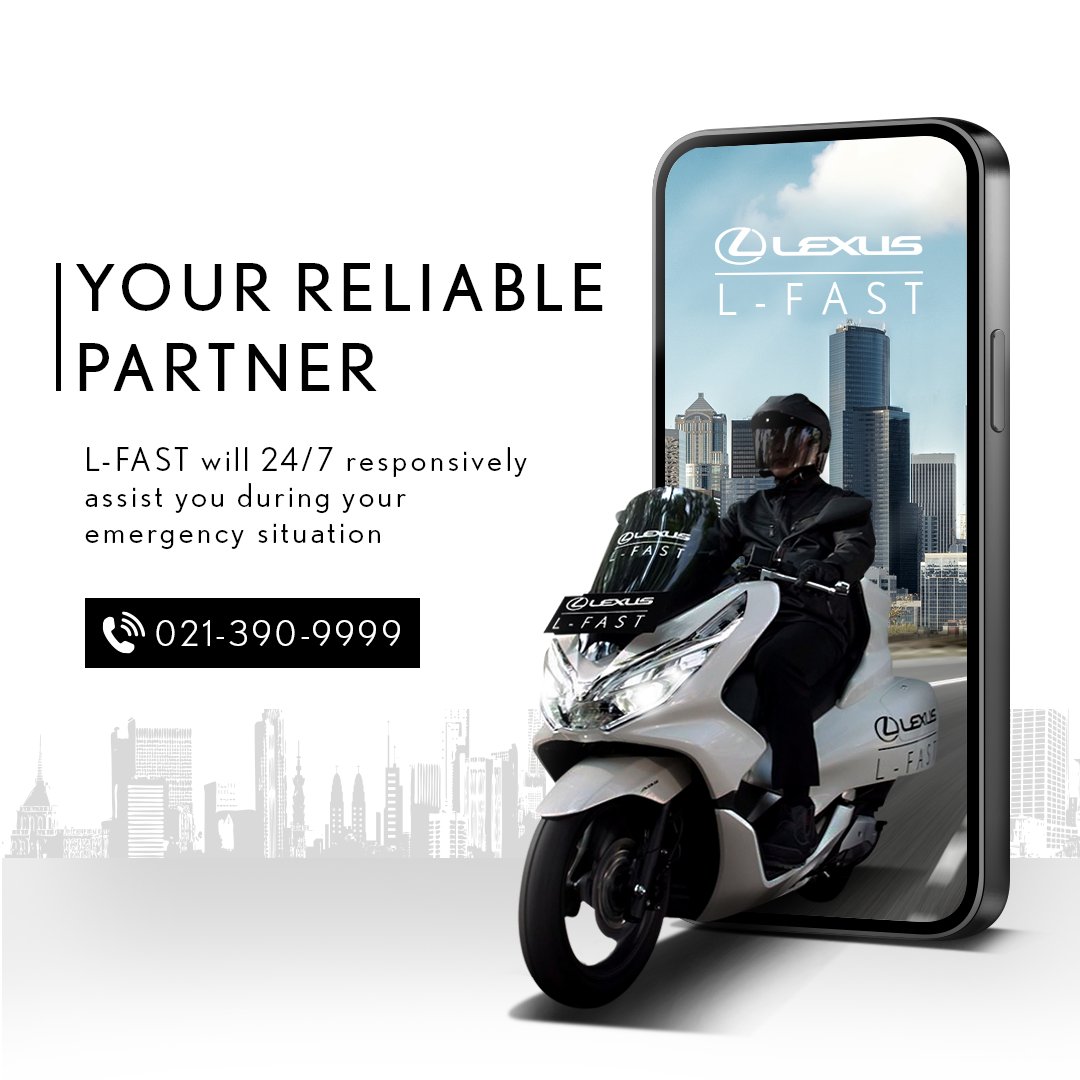 LexusID's tweet photo. As your reliable partner, L-FAST will always be there to assist you in any emergency situation. ​

Contact us through Lexus Concierge Center (021) 390 9999, we'll be ready to assist your vehicle issue 24/7.​
​
#Lexus #LexusIndonesia #ExperienceAmazing #LFAST https://t.co/JkP8nzyH1j