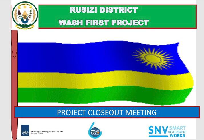 SNVRwanda's tweet photo. 𝐇𝐚𝐩𝐩𝐞𝐧𝐢𝐧𝐠 𝐍𝐨𝐰: @SNVRwanda is holding #WashFirst project closure meeting with Central Government Authorities of the project areas of action with the aim of presenting to the stakeholders the project expected targets and achieved result in @RusiziDistrict. @RwandaGov https://t.co/qOdgJ8Q05i