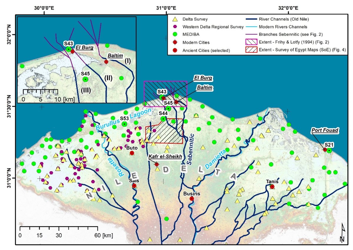 🥳Fresh from the press! #callforattention
#Holocene #Aridity-Induced Interruptions of Human Activity along a #Fluvial Channel in Egypt’s Northern #Delta by Jean-Daniel Stanley's team 🇩🇪🇺🇸
<a href="/ullmann_tobias/">Tobias Ullmann</a> 
<a href="/Uni_WUE/">Universität Würzburg #UniWürzburg</a> 
👀mdpi.com/2571-550X/4/4/…
#paleoenvironment #paleoclimate