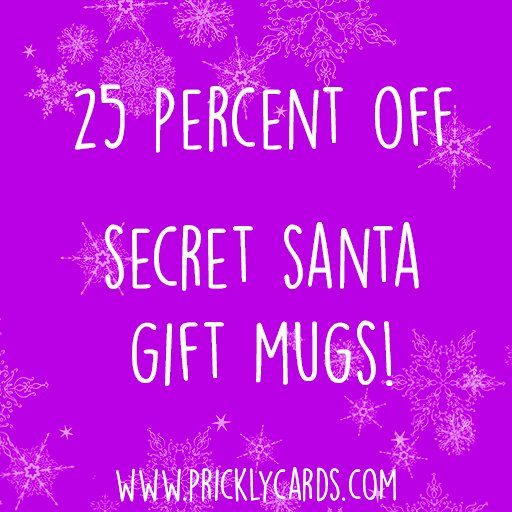 PricklyCards's tweet photo. It's nearly that time of year again... office #SecretSanta! If you haven't got a clue what to get Nigel from accounts, our 25% off sale might give you some ideas! He's bound to love one of these funny gift mugs – and they can be personalised.

#Nigel

https://t.co/Yly44YOze4 https://t.co/McQN6lHKP5