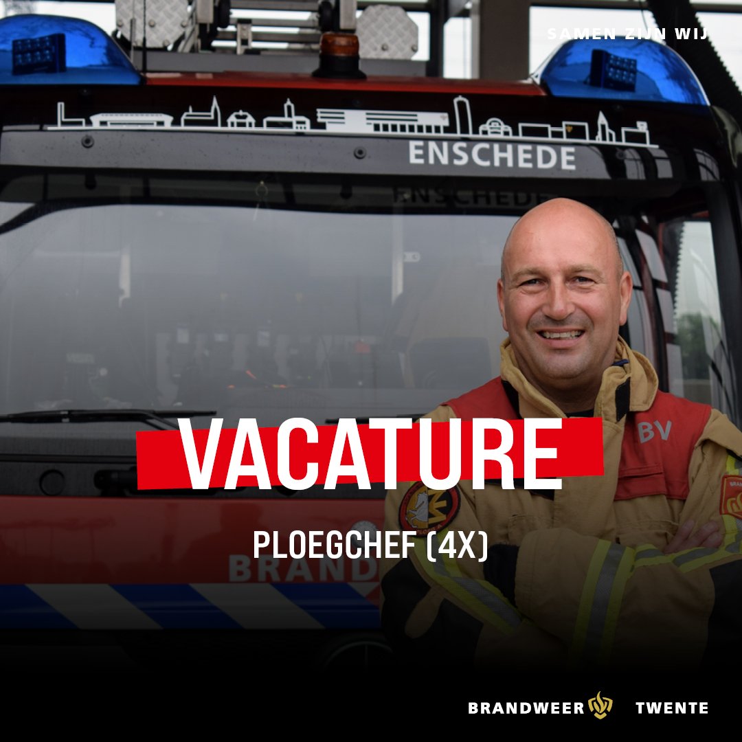 🚨 𝗩𝗔𝗖𝗔𝗧𝗨𝗥𝗘 | 𝗣𝗹𝗼𝗲𝗴𝗰𝗵𝗲𝗳 (𝟰𝘅)
Als ploegchef heb je een coachende, verbindende en motiverende rol. Daarnaast ben je als bevelvoerder onderdeel van de ploeg(en).
𝗕𝗲𝗸𝗶𝗷𝗸 𝗱𝗲 𝘃𝗮𝗰𝗮𝘁𝘂𝗿𝗲 𝗲𝗻 𝘀𝗼𝗹𝗹𝗶𝗰𝗶𝘁𝗲𝗲𝗿: bit.ly/3DJCvmz