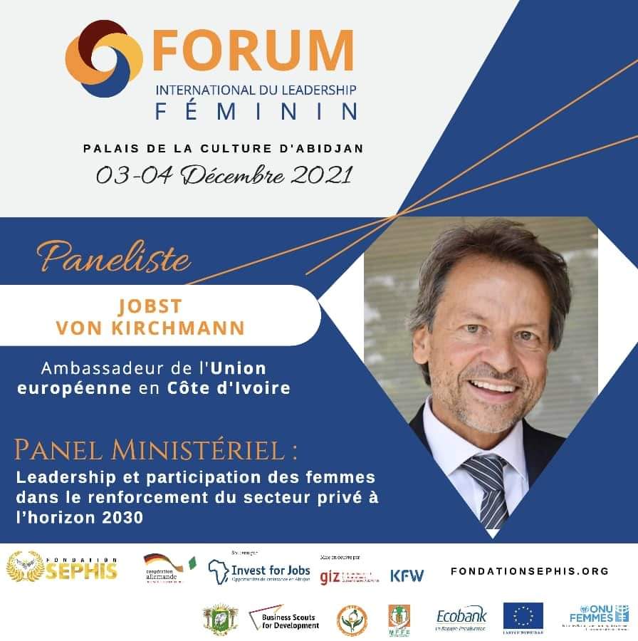 💥Panél Ministériel: Découvrons ensemble notre second panéliste, SEM Jobst Von Kirchmann, Ambassadeur de l'Union Européenne en CI.

Ne manquez surtout pas l'occasion de bénéficier du partage d'expérience de ce Grand Leader.

Cliquez ici 👇 facebook.com/events/5954429…

ENTREE : LIBRE