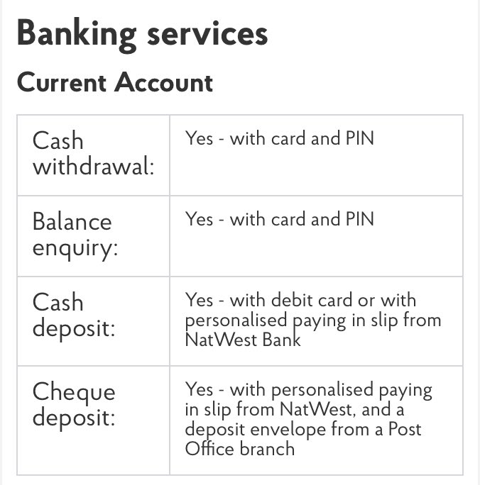 _NatWhite_'s tweet photo. Access a range of NatWest bank services in the Post Office branches: https://t.co/MfuvMjphwJ