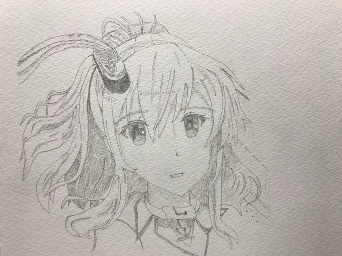 #このタグを見た人は推しの初描きと現在の絵を載せよう艦娘編(サラトガさん)です。①2020年3月16日②2021年9月26日昔の絵を載せるのは少々恥ずかしいですね… 