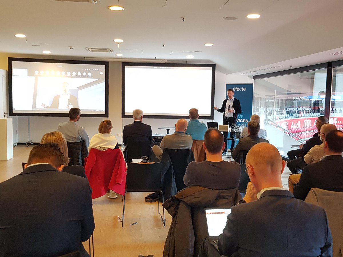 Efecte's tweet photo. Today Efecte Germany is taking over the Allianz Arena in Munich to host an eagerly anticipated customer event. We are happy to have many fantastic customers on site, and an equally fantastic group of customers joining us online! #efecte #customerexperience #europeanalternative https://t.co/tyyhyueXjP
